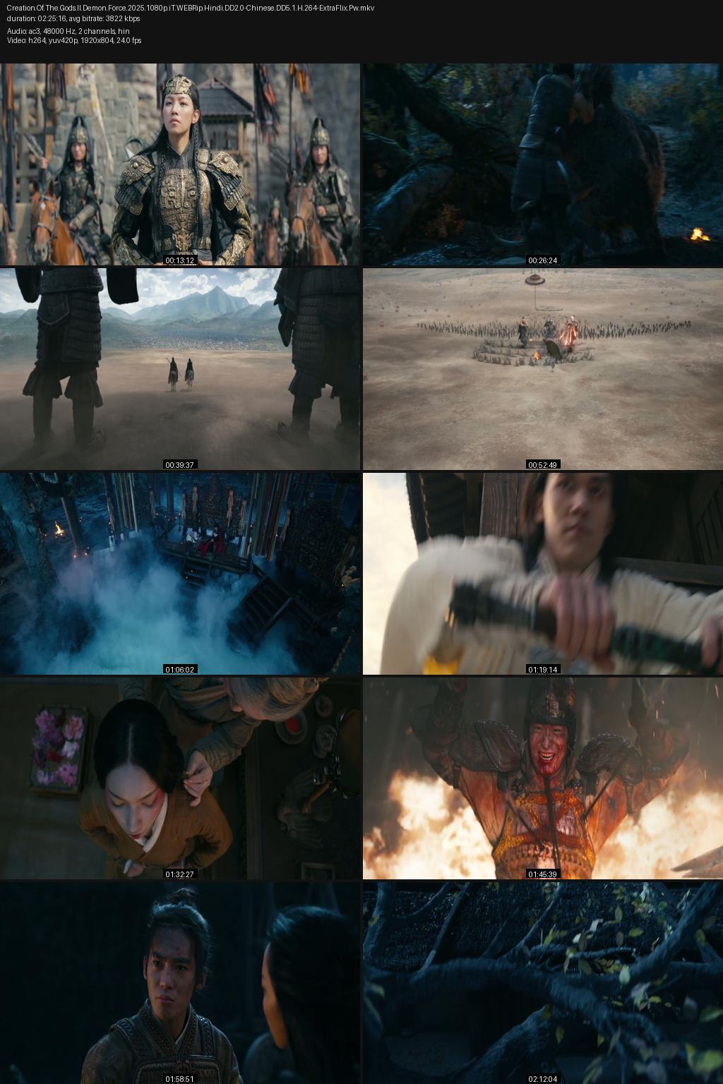 Creation of the Gods II: Demon Force (2025) [Hindi-Chinese] 1080p 720p 480p iTunes WEBRip ESub Screenshots