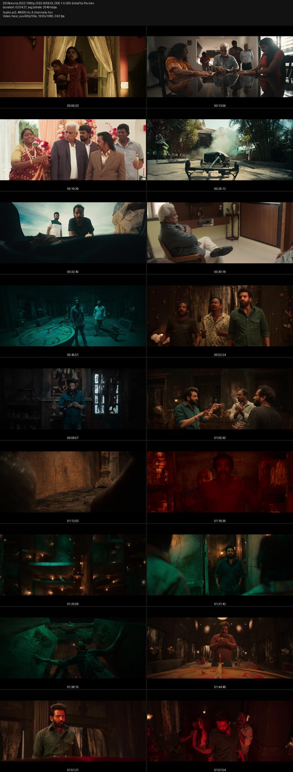 DD Returns (2023) 4K 2160p | 1080p | 720p | 480p ZEE5 UNCUT WEB-DL [Hindi-Tamil] ESub Screenshots