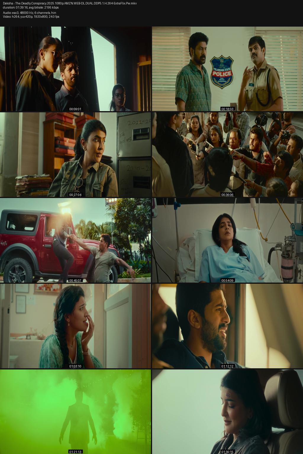 Daksha: The Deadly Conspiracy (2025) [Hindi-Telugu] 1080p 720p 480p Amazon WEB-DL ESub Screenshots