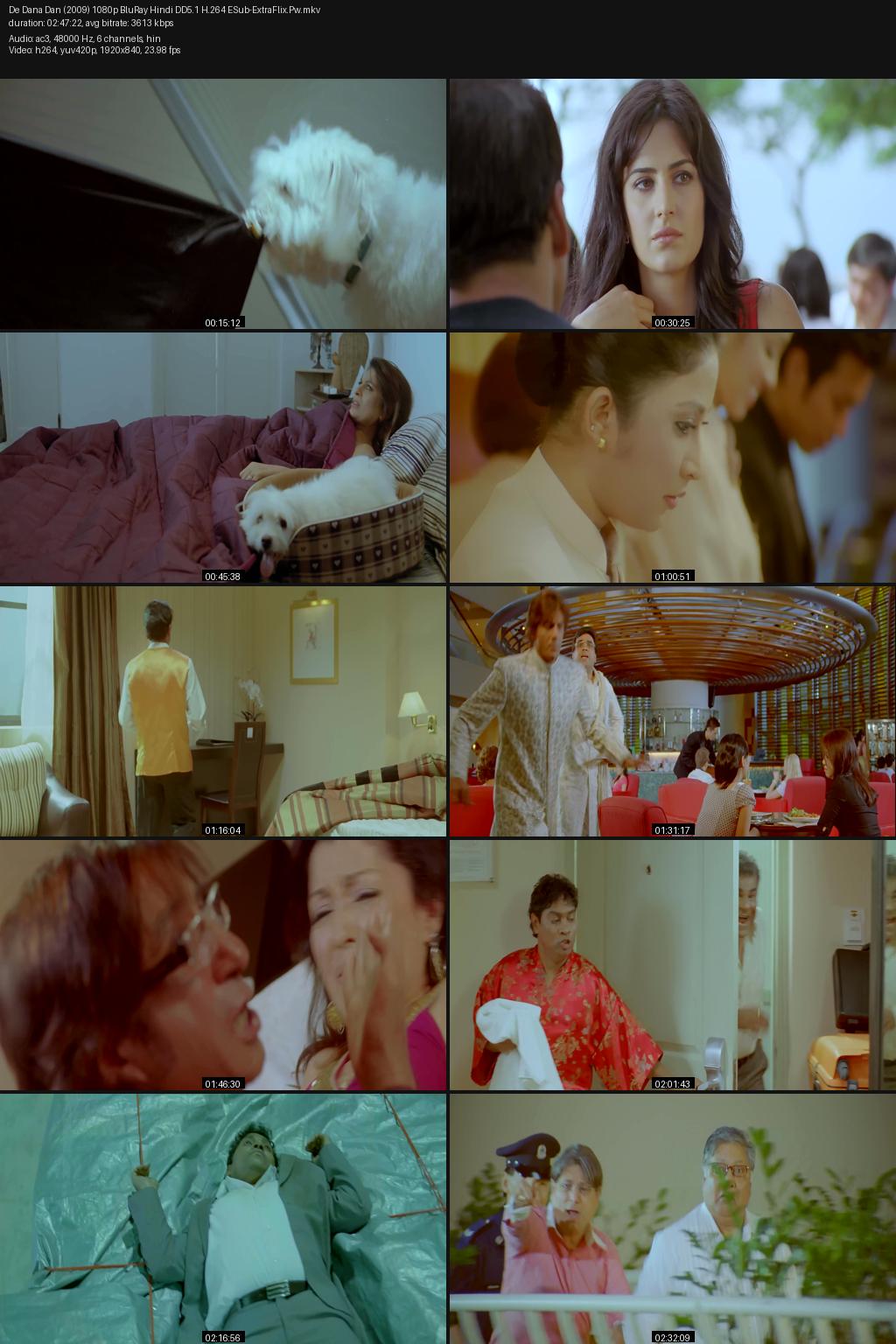 De Dana Dan (2009) [Hindi] 1080p 720p 480p BluRay ESub Screenshots