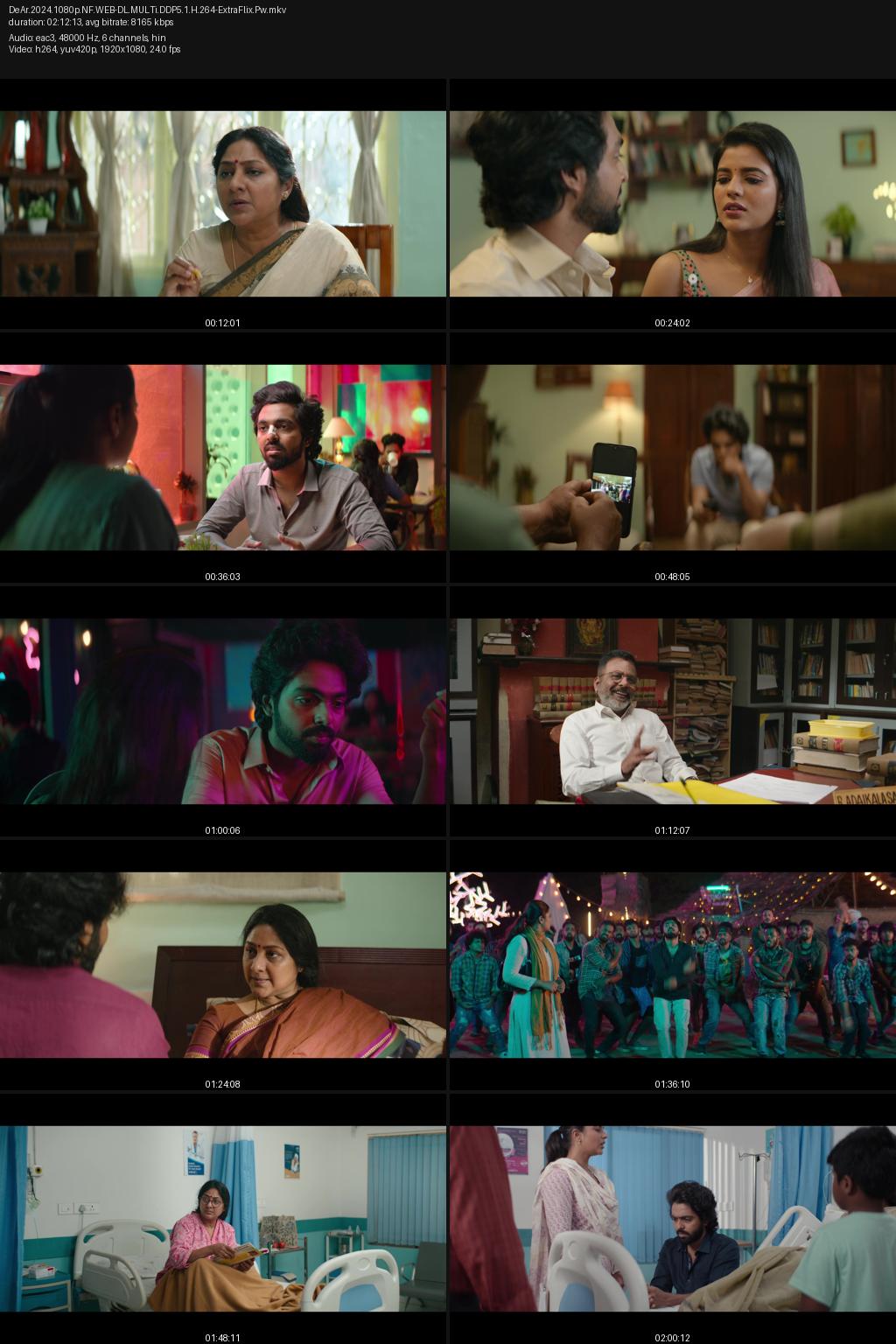 DeAr (2024) [Hindi-Tamil] 4K 2160p 1080p 720p 480p Netflix WEB-DL ESub Screenshots