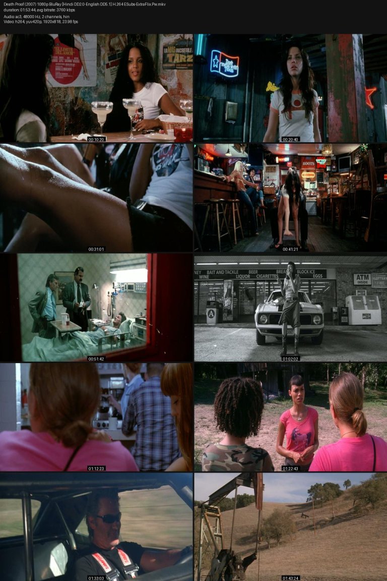 Death Proof (2007) [Hindi-English] 1080p 720p 480p BluRay ESubs Screenshots