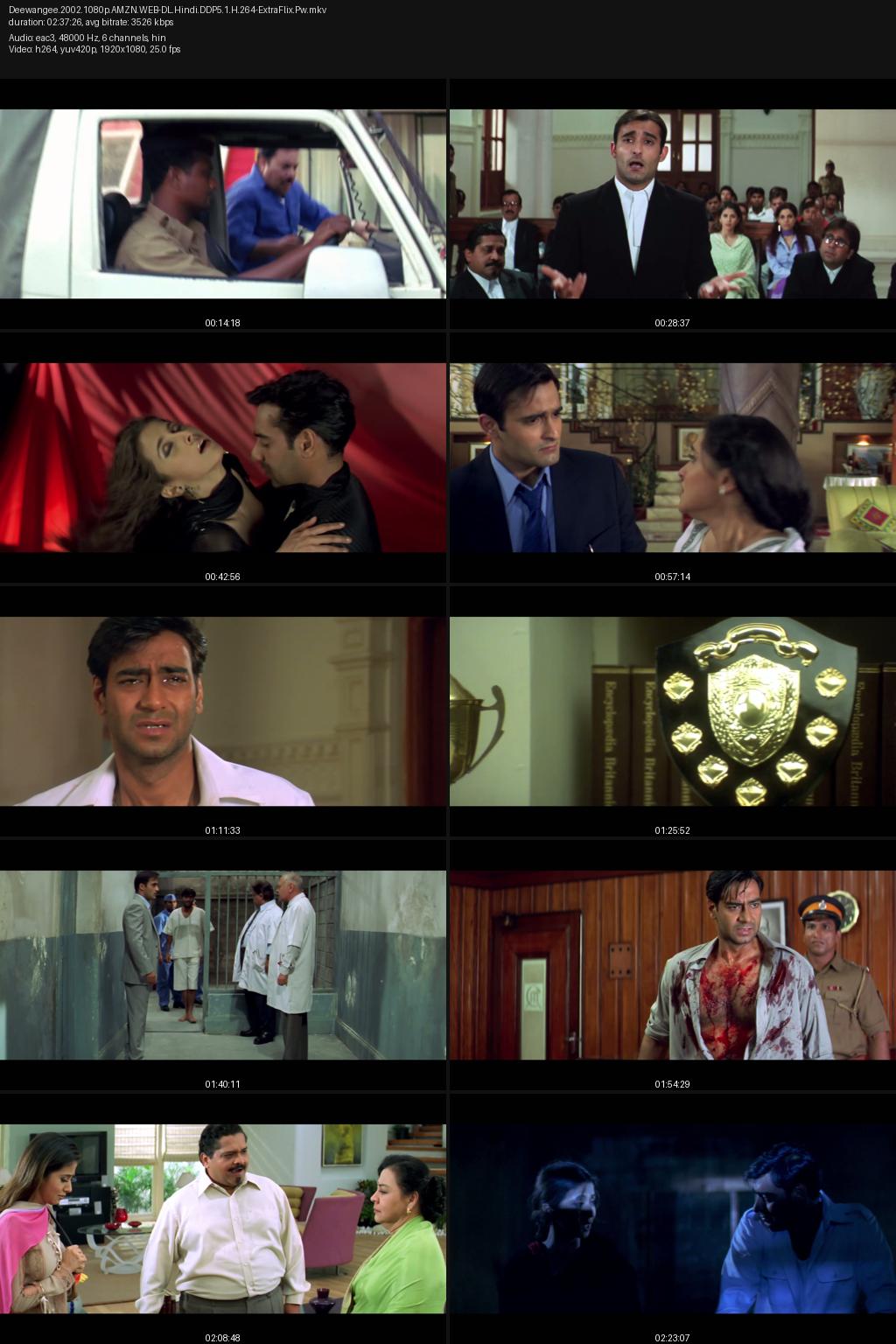 Deewangee (2002) [Hindi] 1080p 720p 480p Amazon WEB-DL ESub Screenshots