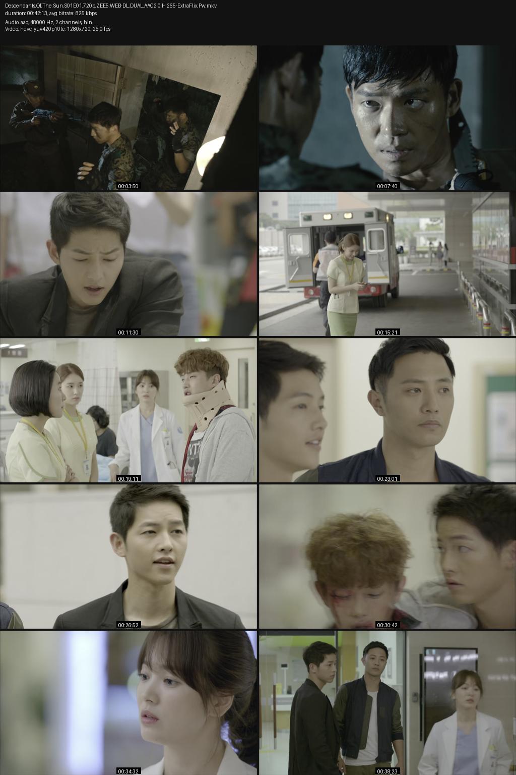 Descendants of the Sun aka Taeyangeui huye Season 1 (2016) [Hindi-Korean] 1080p 720p 480p ZEE5 WEB-DL ESub Screenshots