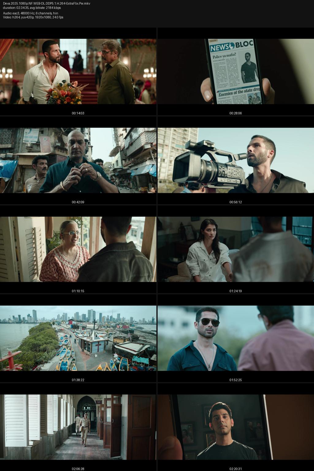 Deva (2025) [Hindi] 4K 2160p 1080p 720p 480p Netflix WEB-DL ESub Screenshots