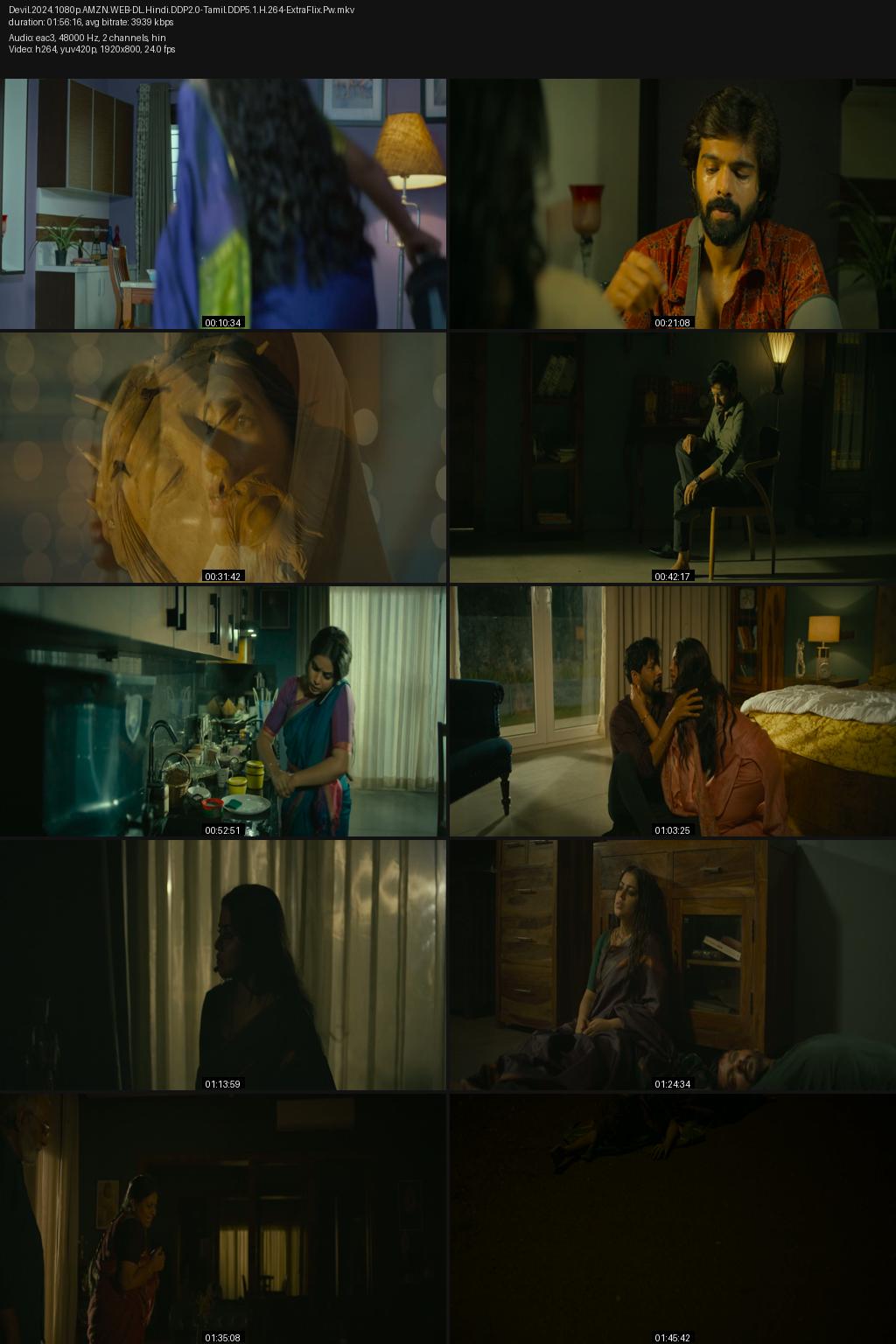 Devil (2024) [Hindi-Tamil] UNCUT 1080p 720p 480p Amazon WEB-DL ESub Screenshots