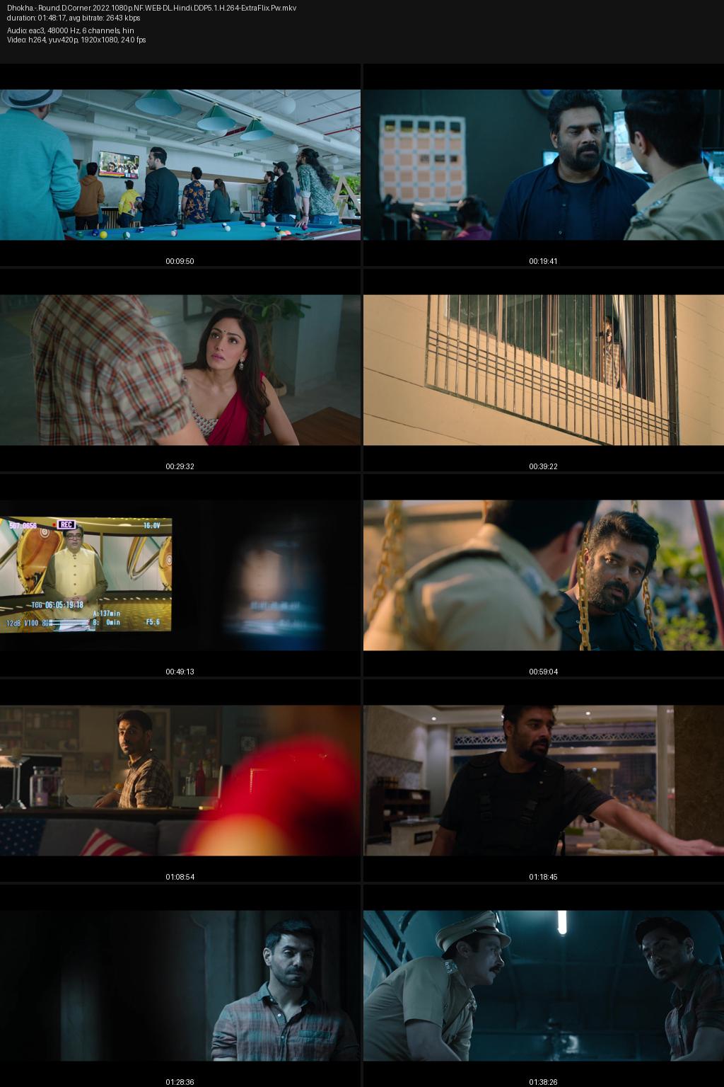 Dhokha: Round D Corner (2022) [Hindi] 4K 2160p 1080p 720p 480p Netflix WEB-DL ESub Screenshots
