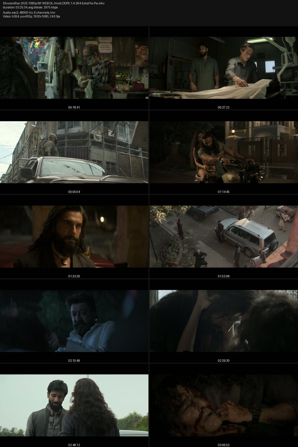 Dhurandhar (2025) [Hindi] 4K 2160p 1080p 720p 480p Netflix WEB-DL ESub Screenshots