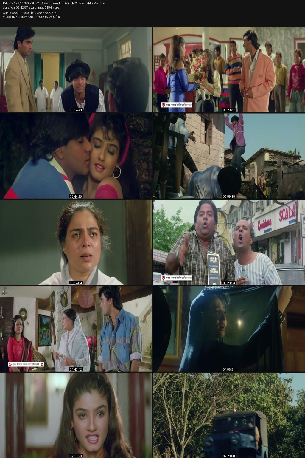Dilwale (1994) [Hindi] 1080p 720p 480p Amazon WEB-DL ESub Screenshots