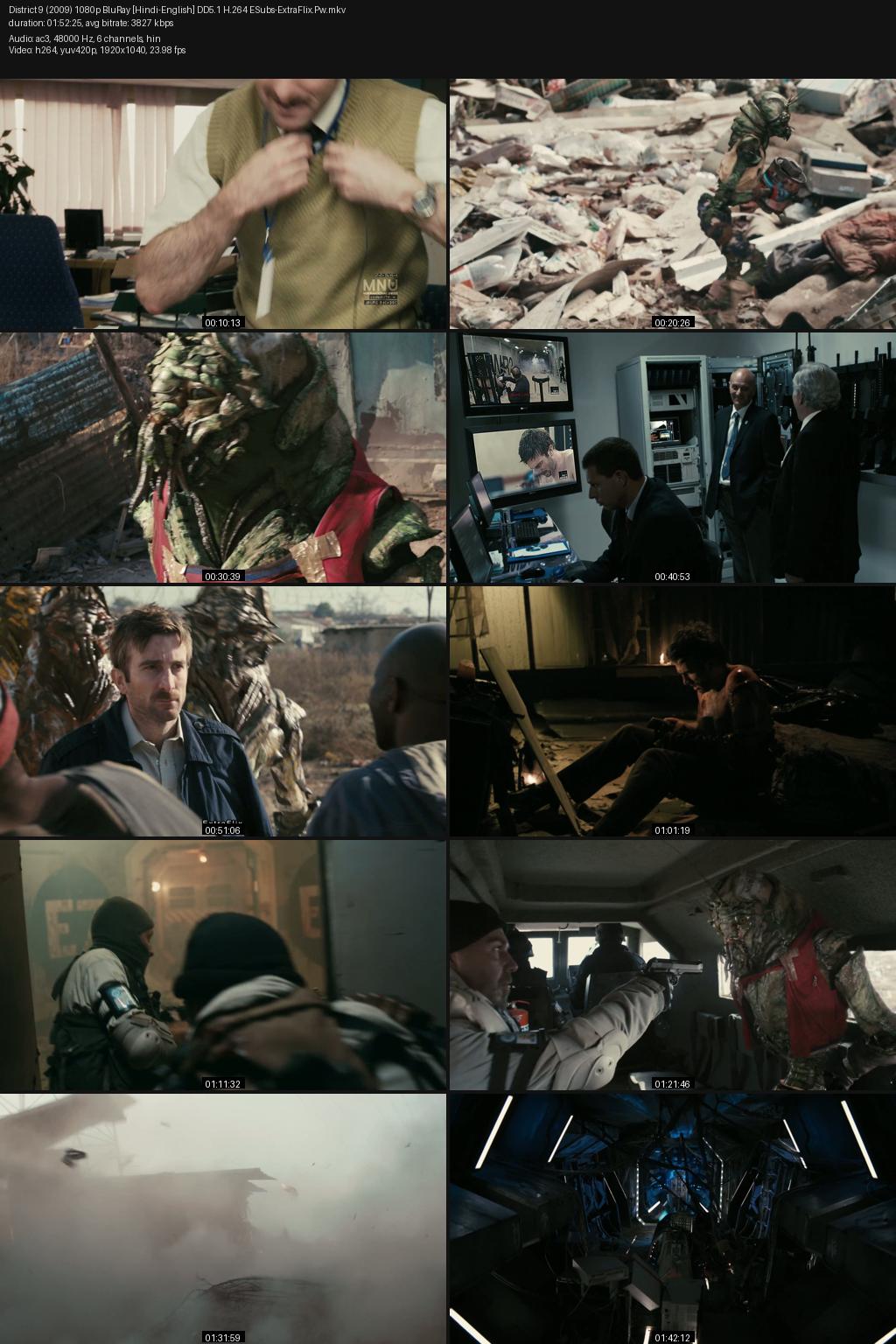 District 9 (2009) [Hindi-English] 1080p 720p 480p BluRay ESubs Screenshots