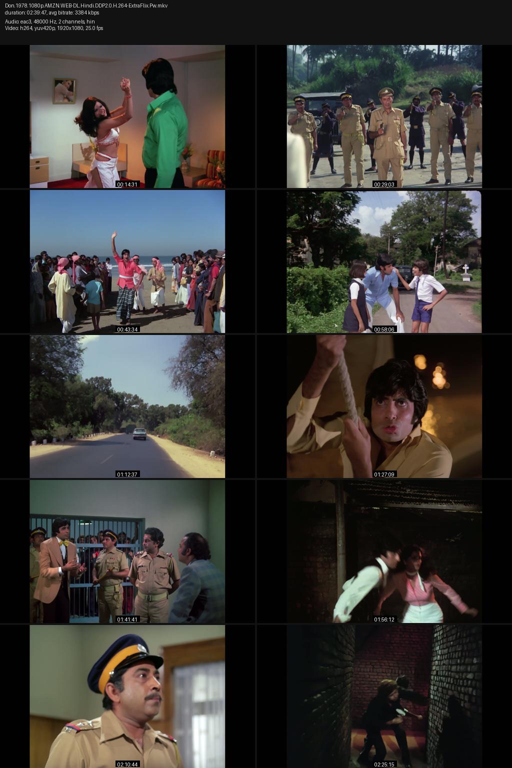 Don (1978) [Hindi] 1080p 720p 480p Amazon WEB-DL ESub Screenshots