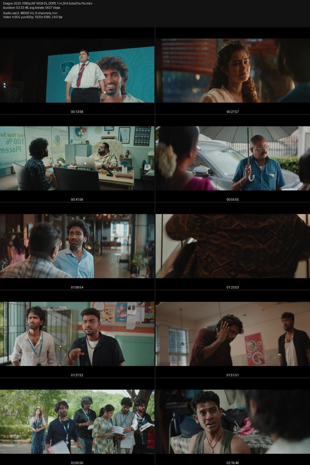 Dragon (2025) 4K 2160p | 1080p | 720p | 480p Netflix WEB-DL [Hindi-Tamil] ESub Screenshots