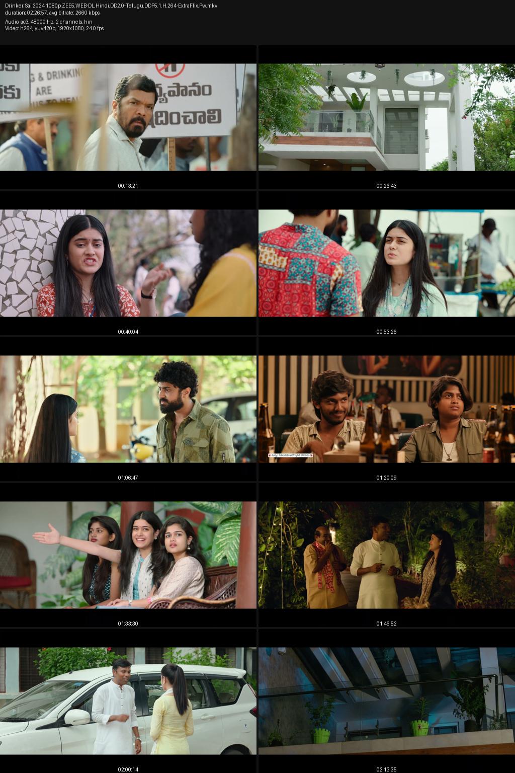 Drinker Sai (2024) [Hindi-Telugu] UNCUT 4K 2160p 1080p 720p 480p ZEE5 WEB-DL ESub Screenshots