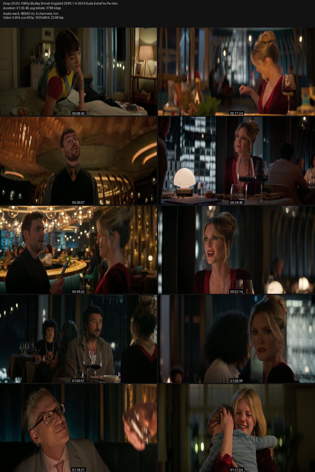 Drop (2025) [Hindi-English] 1080p 720p 480p BluRay ESubs Screenshots