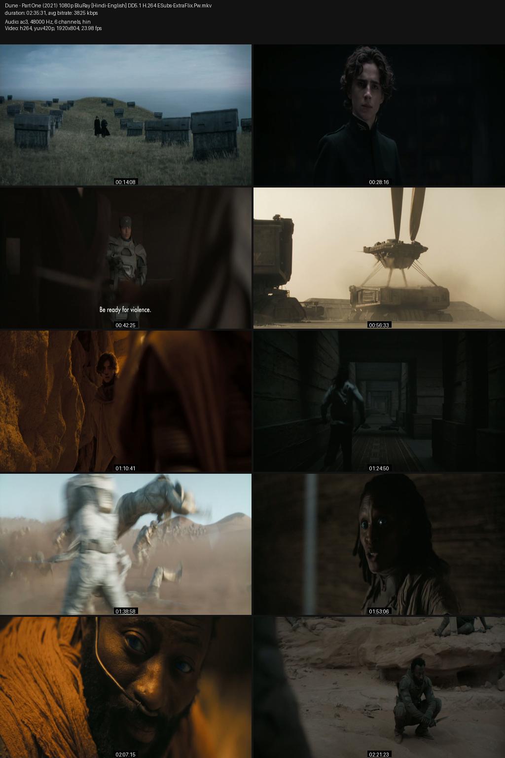 Dune (2021) [Hindi-English] 4K 2160p 1080p 720p 480p BluRy ESubs Screenshots