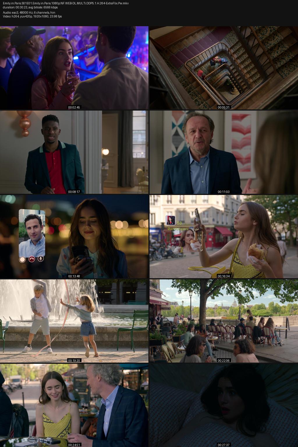 Emily in Paris Season 1 (2020) [Hindi-English] 1080p 720p 480p Netflix WEB-DL ESubs Screenshots
