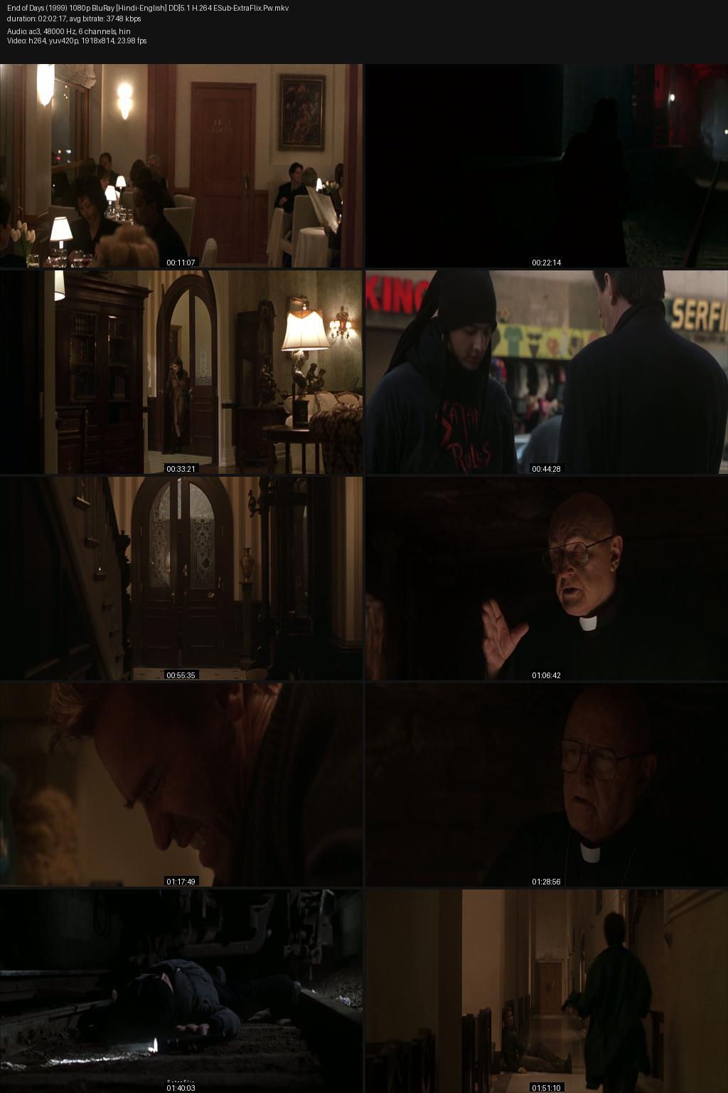 End of Days (1999) [Hindi-English] 1080p 720p 480p BluRay ESub Screenshots