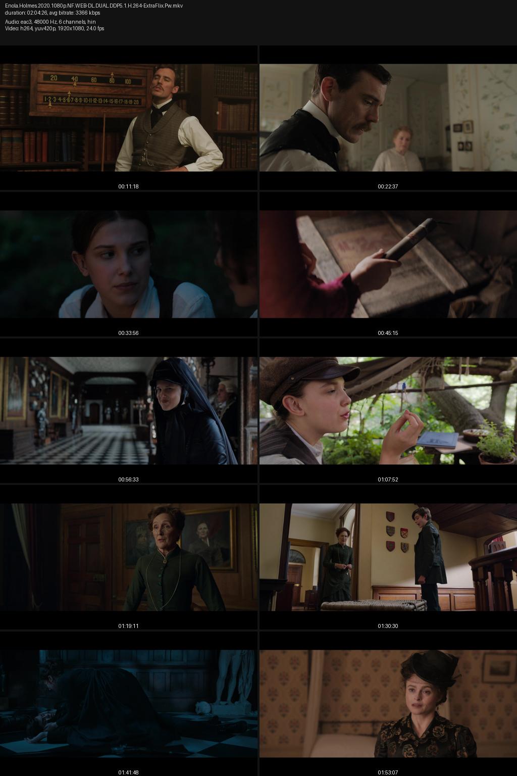 Enola Holmes (2020) [Hindi-English] 4K 2160p 1080p 720p 480p Netflix WEB-DL ESubs Screenshots