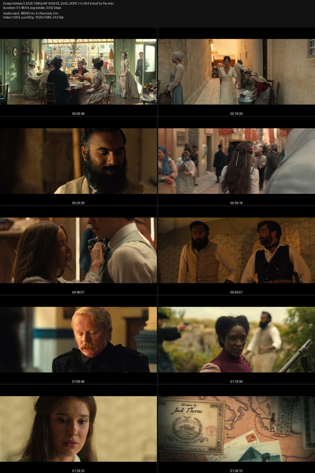 Enola Holmes 3 (2026) [Hindi-English] 4K 2160p 1080p 720p 480p Netflix WEB-DL ESubs Screenshots