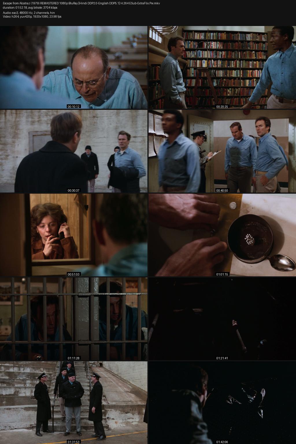 Escape from Alcatraz (1979) [Hindi-English] 1080p 720p 480p BluRay ESub Screenshots