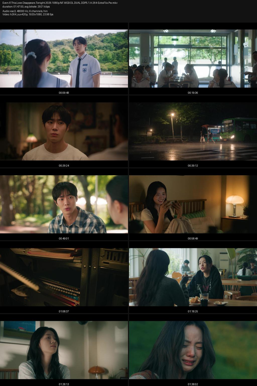 Even If This Love Disappears Tonight (2026) [Hindi-Korean] 1080p 720p 480p Netflix WEB-DL ESubs Screenshots