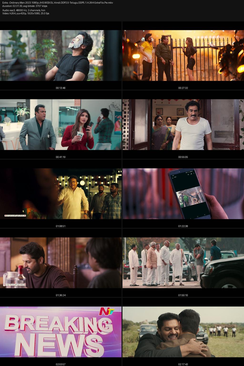 Extra Ordinary Man (2023) [Hindi-Telugu] UNCUT 1080p 720p 480p JioHotstar WEB-DL ESub Screenshots