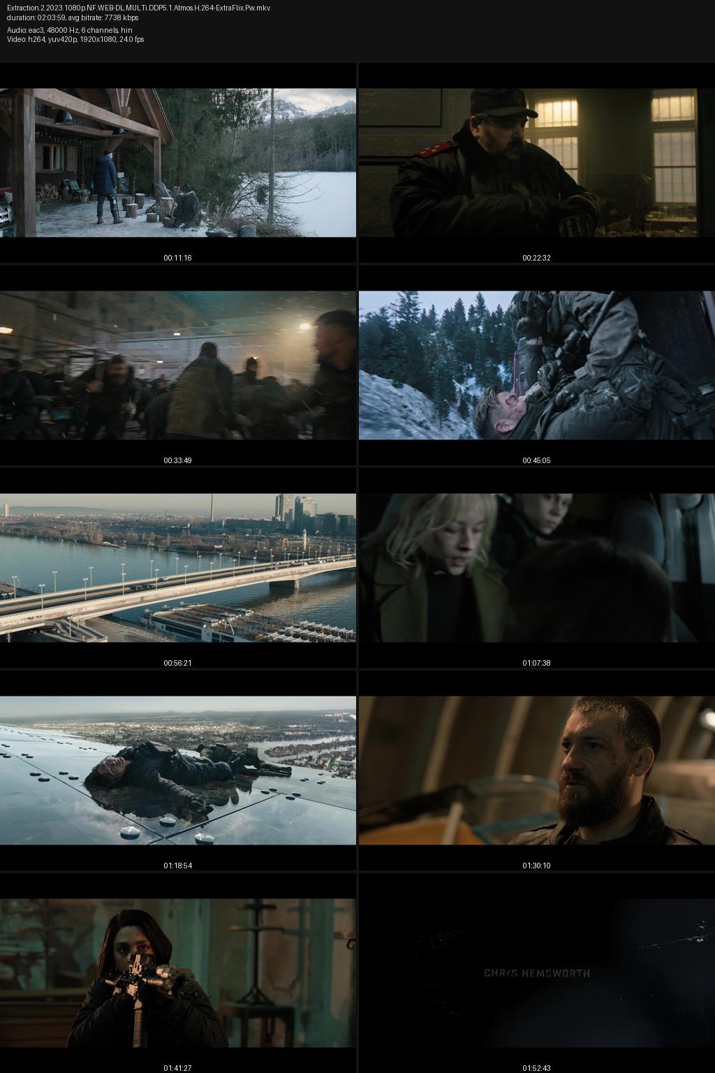 Extraction 2 (2023) [Hindi-English] 4K 2160p 1080p 720p 480p Netflix WEB-DL ESubs Screenshots