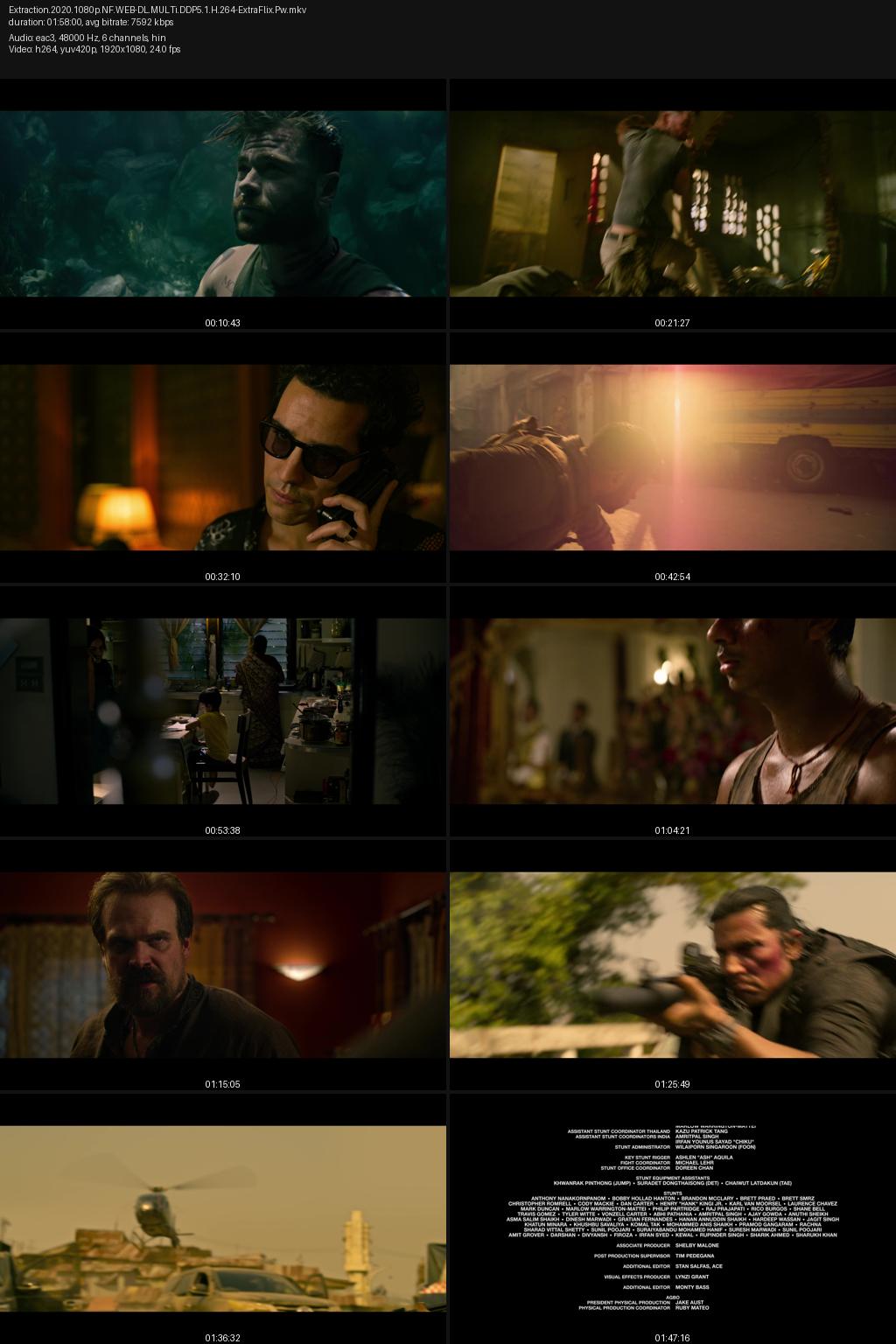 Extraction (2020) [Hindi-English] 4K 2160p 1080p 720p 480p Netflix WEB-DL ESubs Screenshots