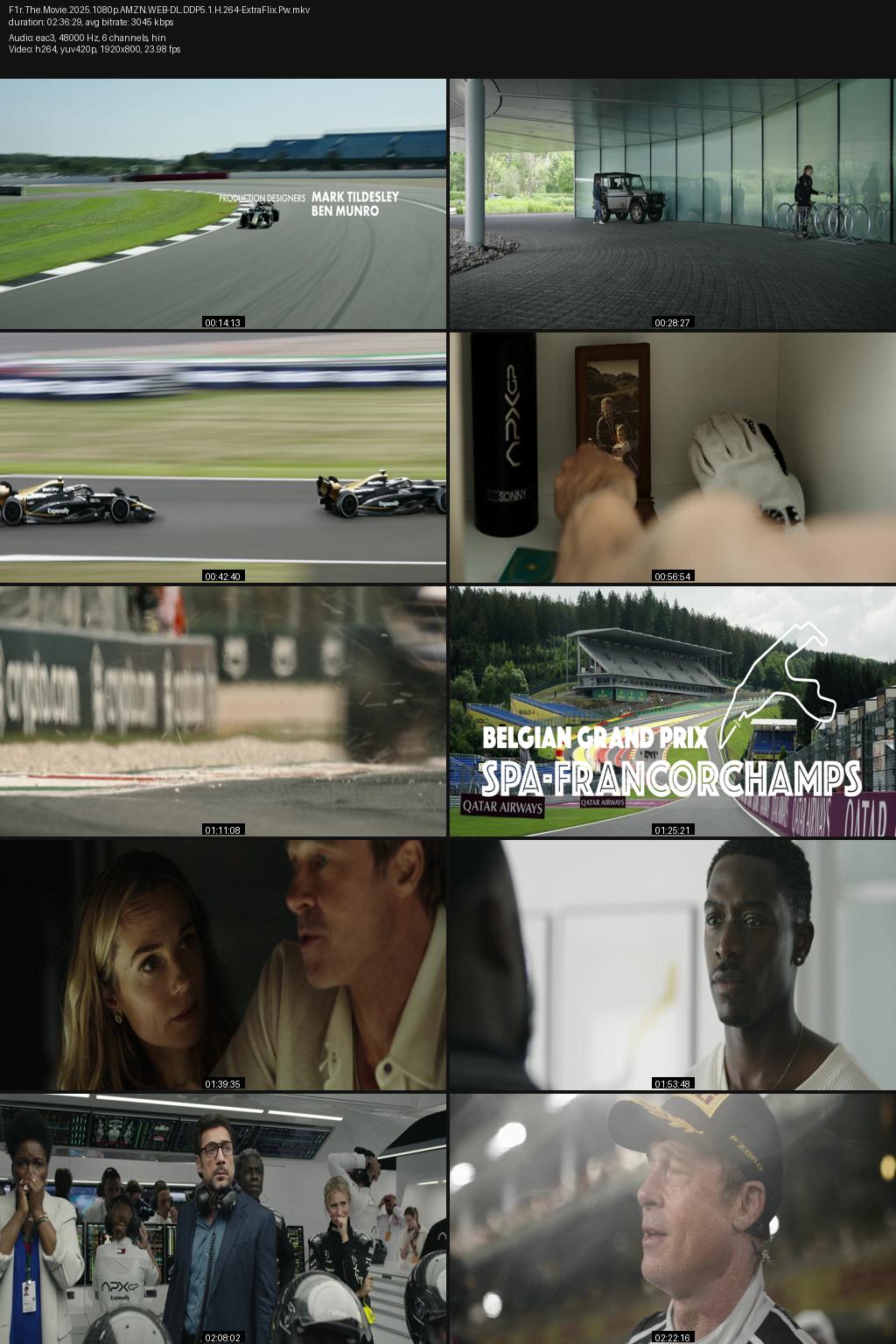 F1: The Movie (2025) [Hindi-English] 4K 2160p 1080p 720p 480p Amazon WEB-DL ESubs Screenshots