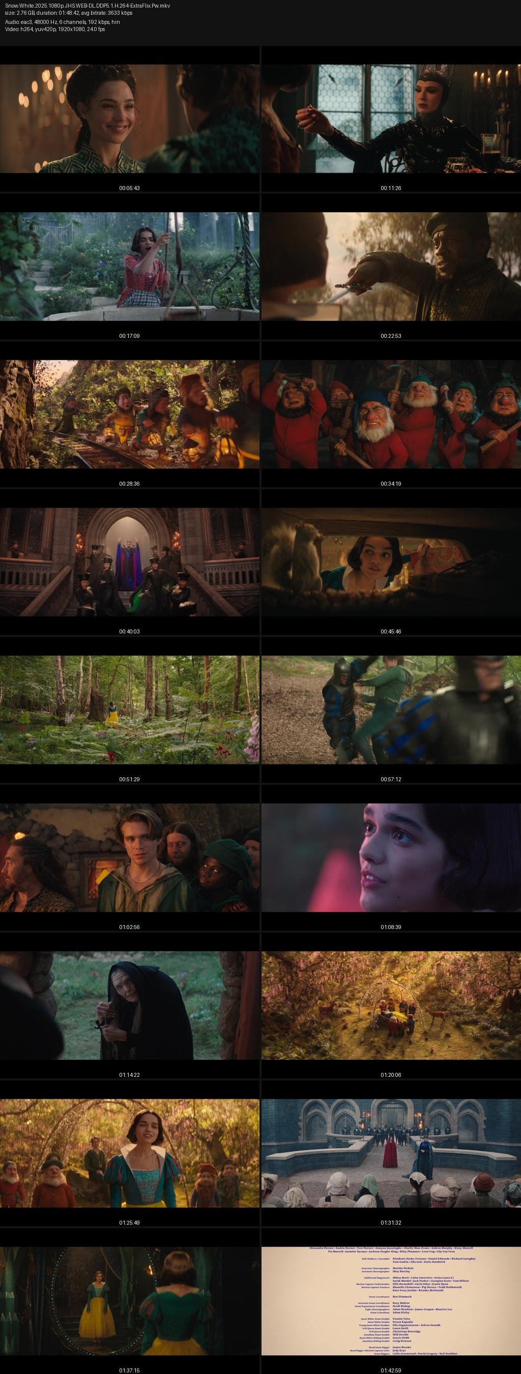 Snow White (2025) 4K 2160p | 1080p | 720p | 480p JioHotstar WEB-DL [Hindi-English] ESub Screenshots