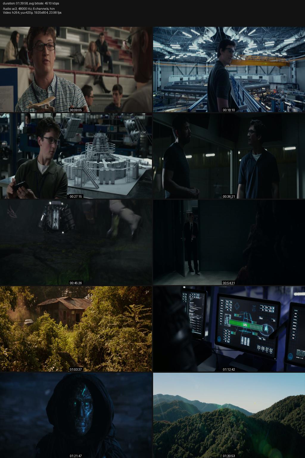 Fantastic Four (2015) [Hindi-English] 1080p 720p 480p BluRay ESubs Screenshots