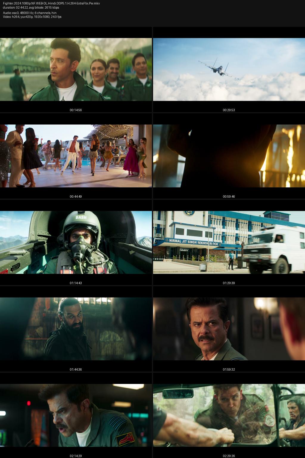 Fighter (2024) [Hindi] 1080p 720p 480p Netflix WEB-DL ESub Screenshots
