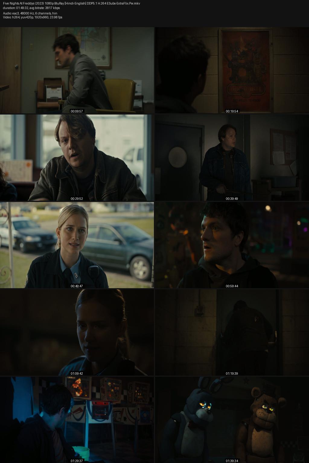 Five Nights at Freddy’s (2023) [Hindi-English] 4K 2160p 1080p 720p 480p BluRay ESubs Screenshots