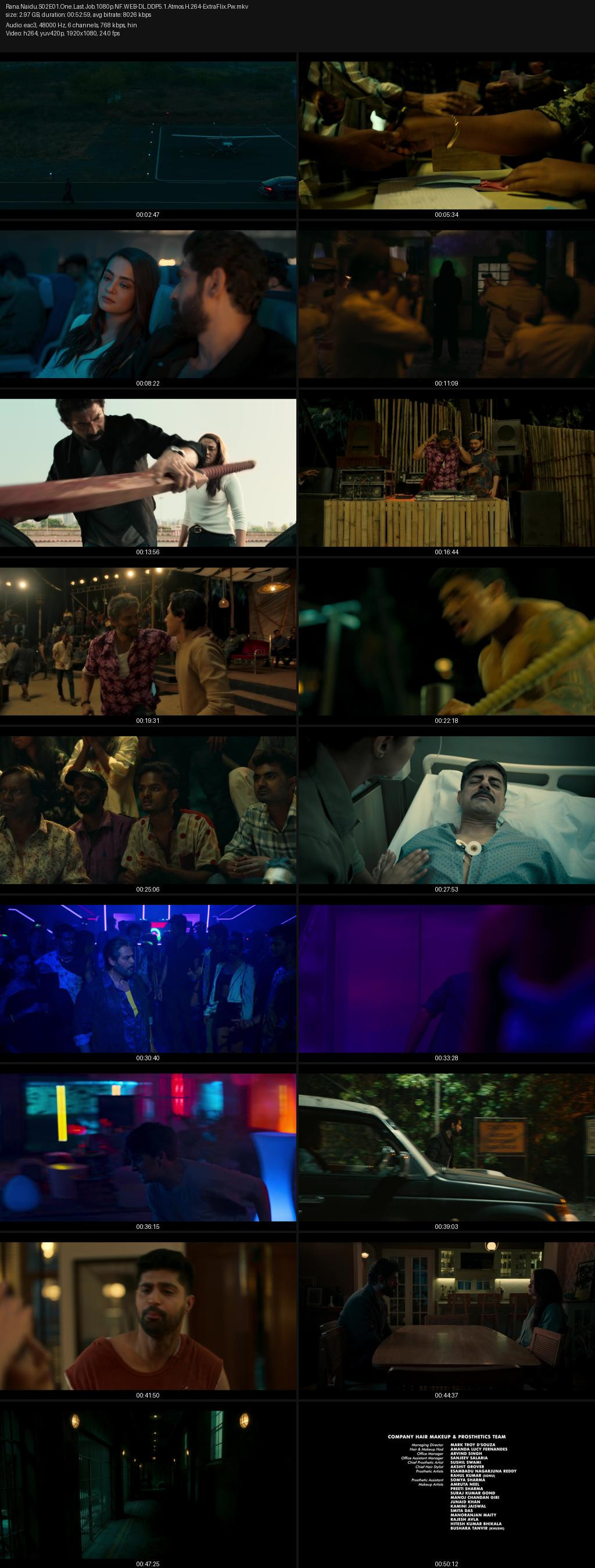 Rana Naidu Season 2 (2025) 1080p | 720p | 480p Netflix WEB-DL Hindi ESubs Screenshots