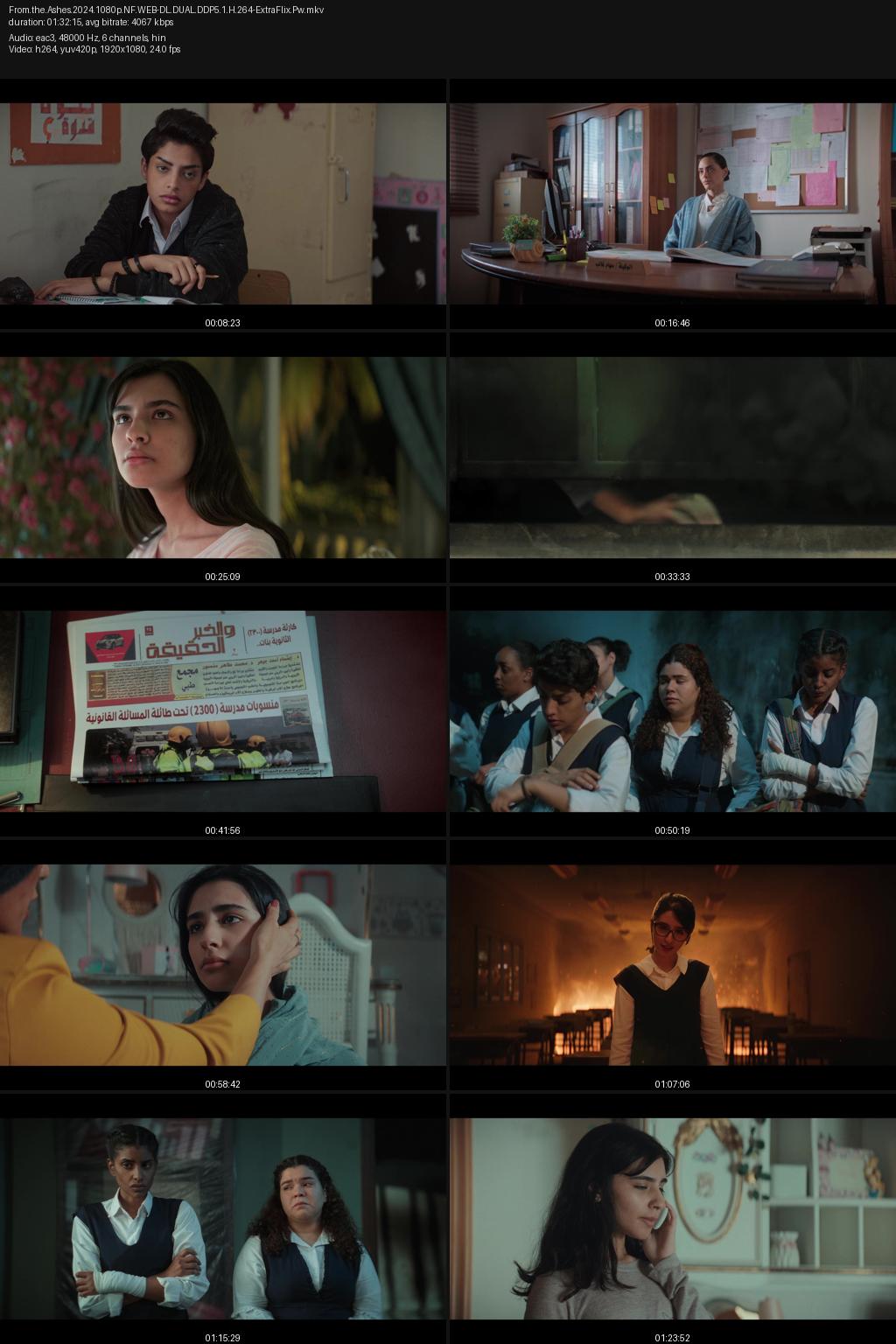 From the Ashes aka Jaras Enzar (2024) [Hindi-Arabic] 1080p 720p 480p Netflix WEB-DL ESubs Screenshots