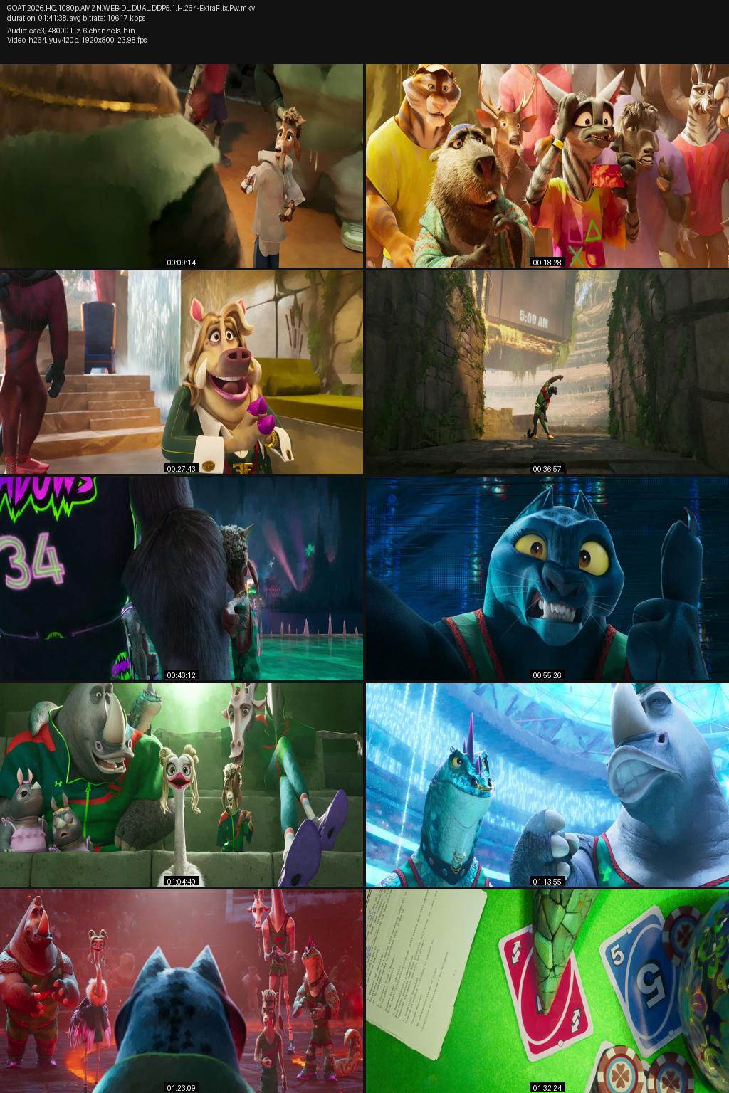 GOAT (2026) [Hindi-English] 4K 2160p 1080p 720p 480p Amazon WEBRip ESub Screenshots