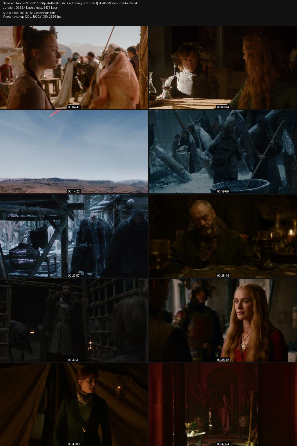 Game of Thrones Season 2 (2012) [Hindi-English] 1080p 720p 480p BluRay ESubs Screenshots