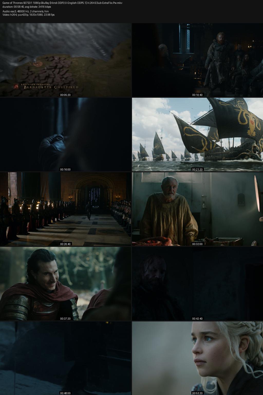 Game of Thrones Season 7 (2017) [Hindi-English] 1080p 720p 480p Bluray ESubs Screenshots