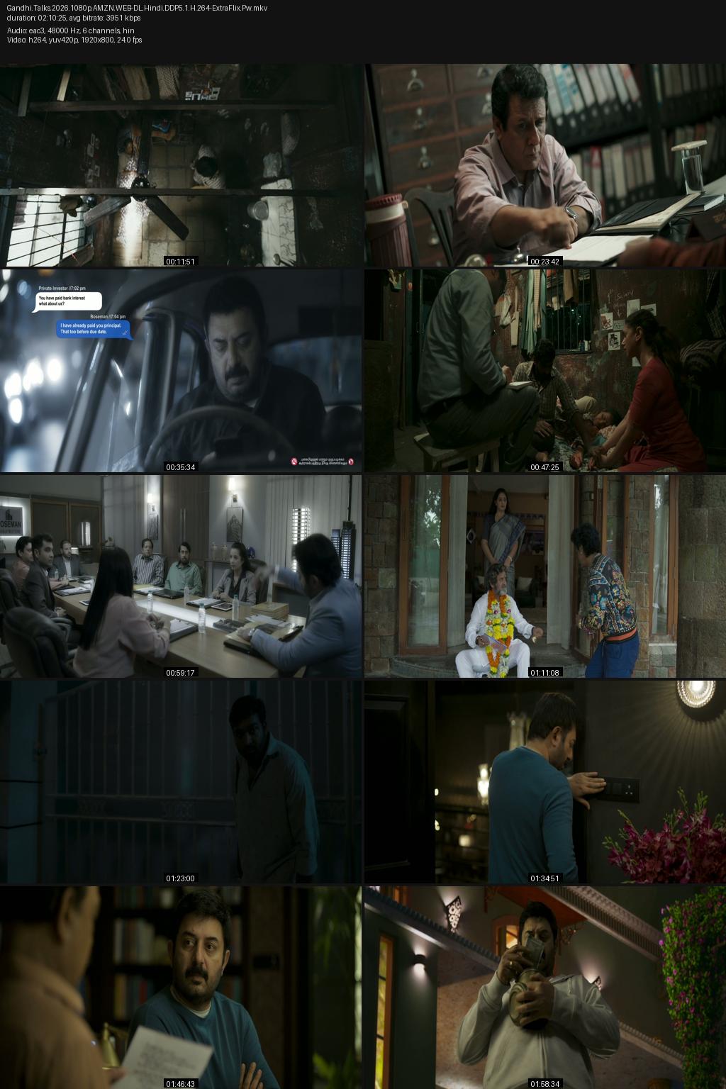 Gandhi Talks (2026) [Hindi (Silent Film)] 1080p 720p 480p Amazon WEB-DL ESub Screenshots
