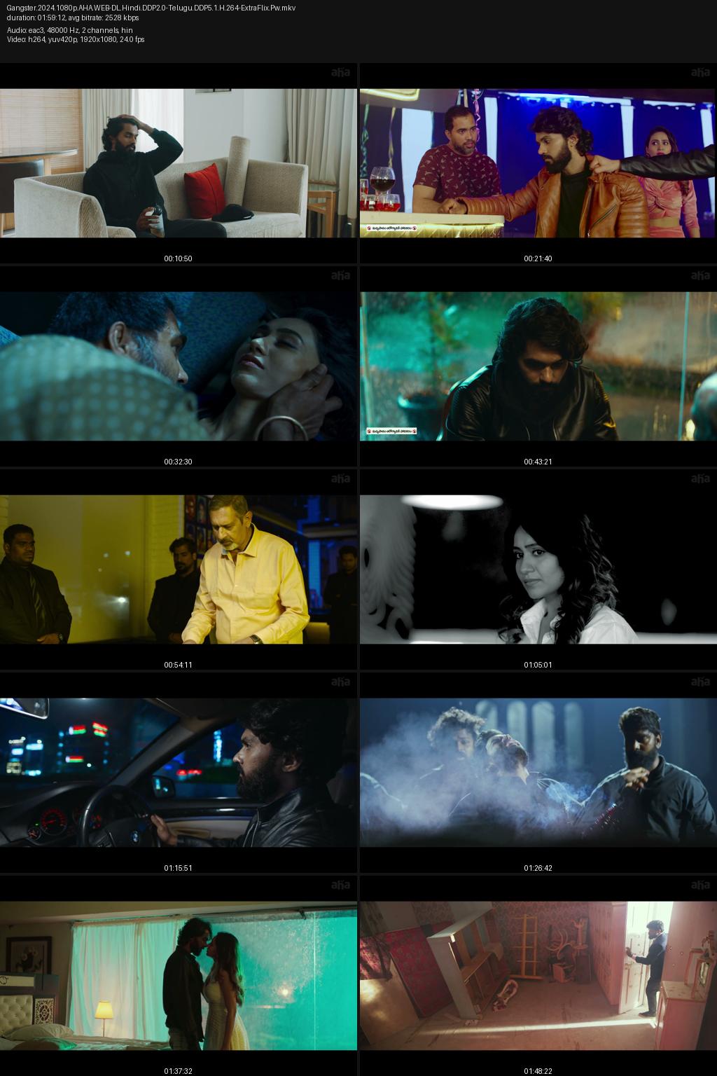 Gangster aka Action Gangster (2024) [Hindi-Telugu] UNCUT 4K 2160p 1080p 720p 360p Aha WEB-DL ESub Screenshots