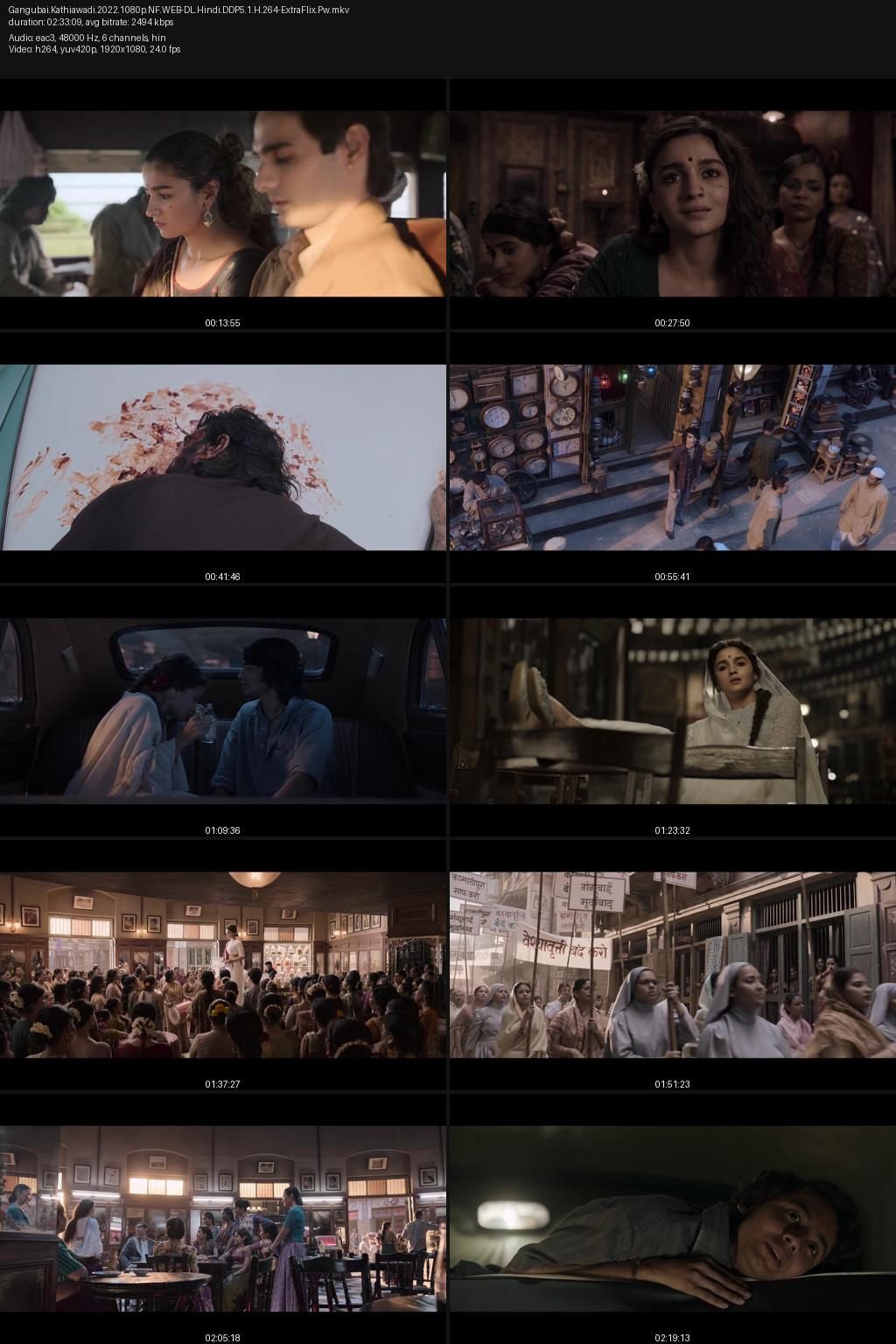 Gangubai Kathiawadi (2022) [Hindi] 4K 2160p 1080p 720p 480p Netflix WEB-DL ESub Screenshots
