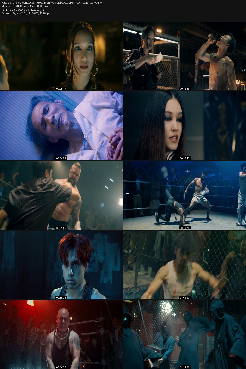 Gladiator Underground (2025) [Hindi-English] 1080p 720p 480p Amazon WEB-DL ESub Screenshots