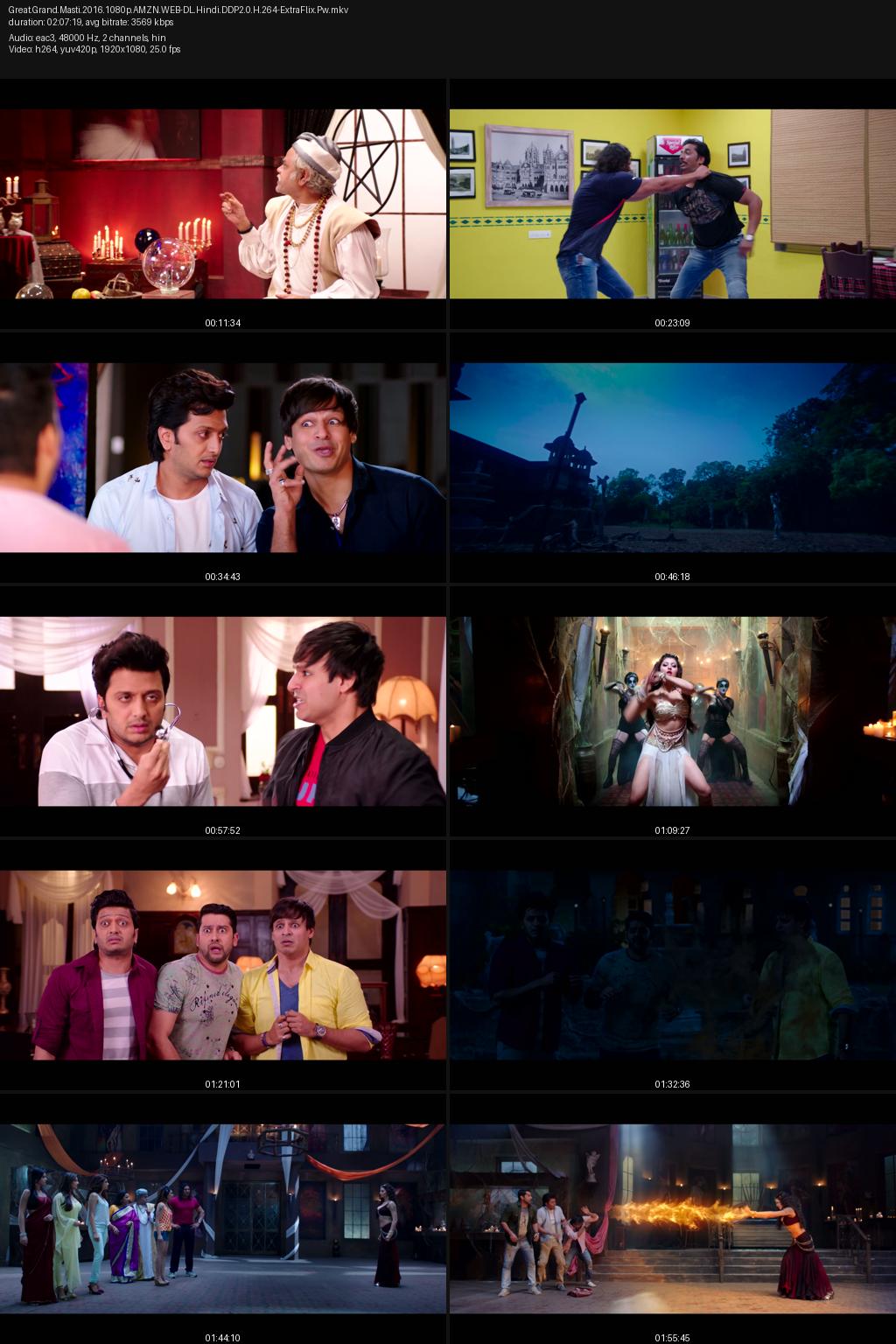 Great Grand Masti (2016) [Hindi] 1080p 720p 480p Amazon WEB-DL ESub Screenshots