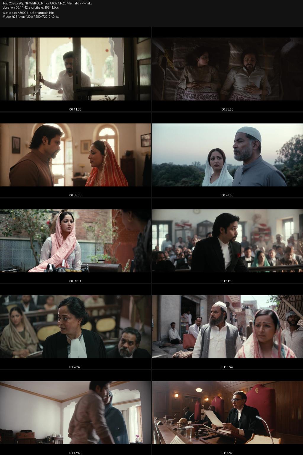 Haq (2025) [Hindi] 4K 2160p 1080p 720p 480p Netflix WEB-DL ESub Screenshots
