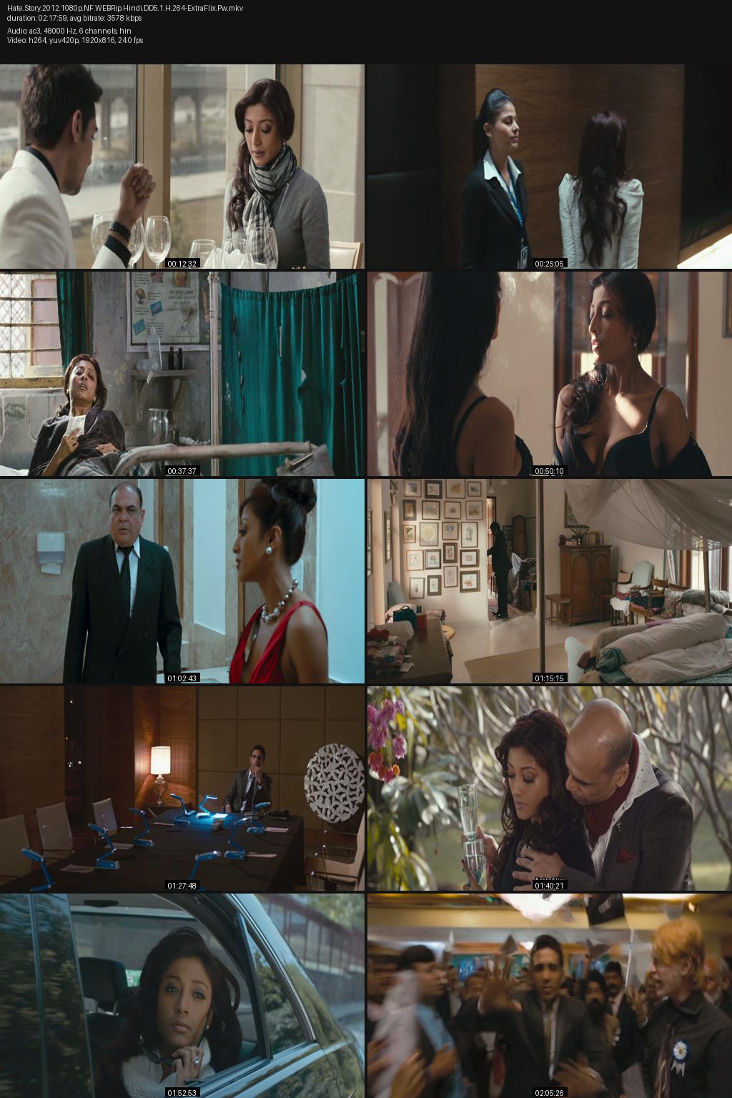 Hate Story (2012) [Hindi] 1080p 720p 480p Netflix WEBRip ESub Screenshots