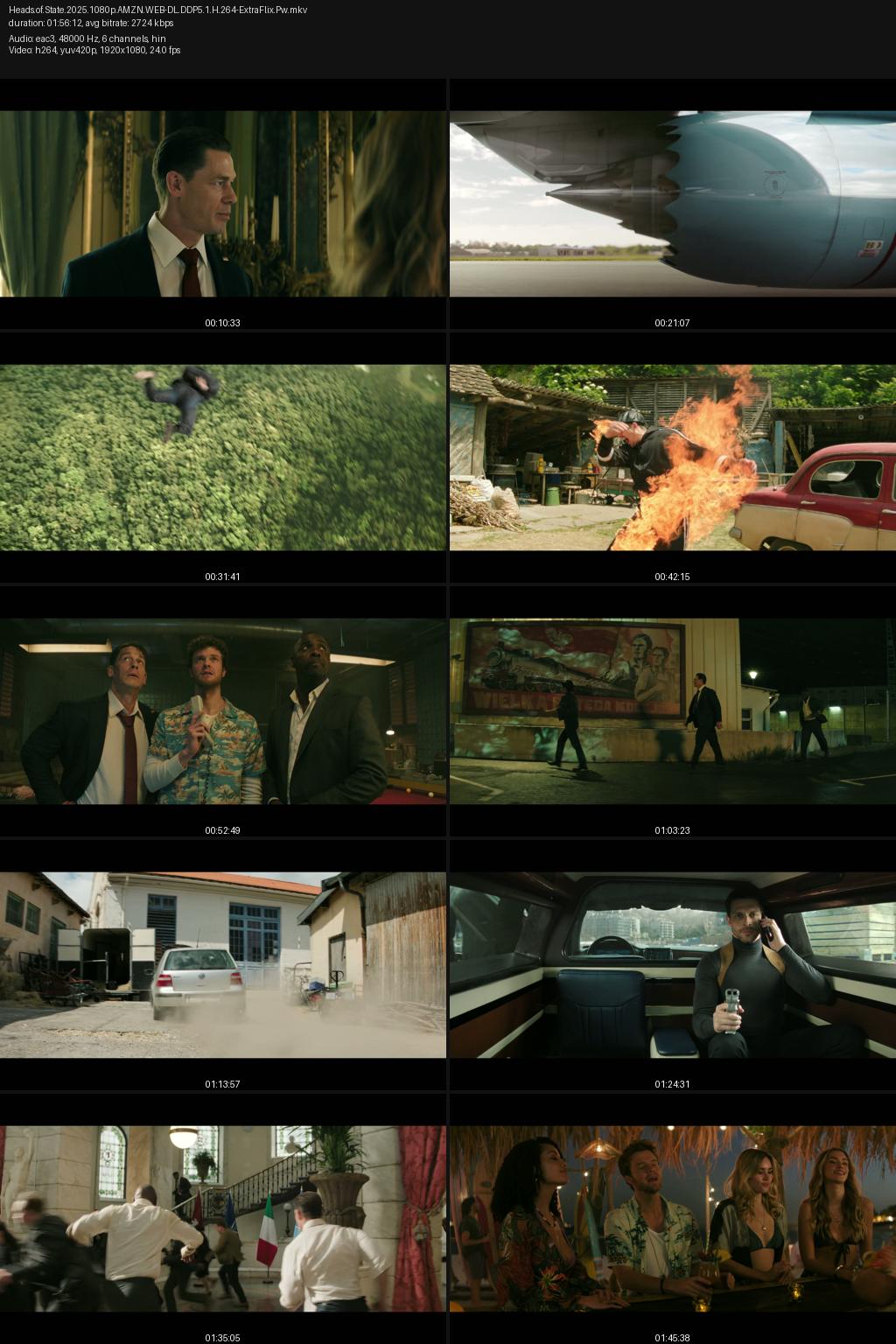 Heads of State (2025) 4K 2160p | 1080p | 720p | 480p Amazon WEB-DL [Hindi-English] ESubs Screenshots