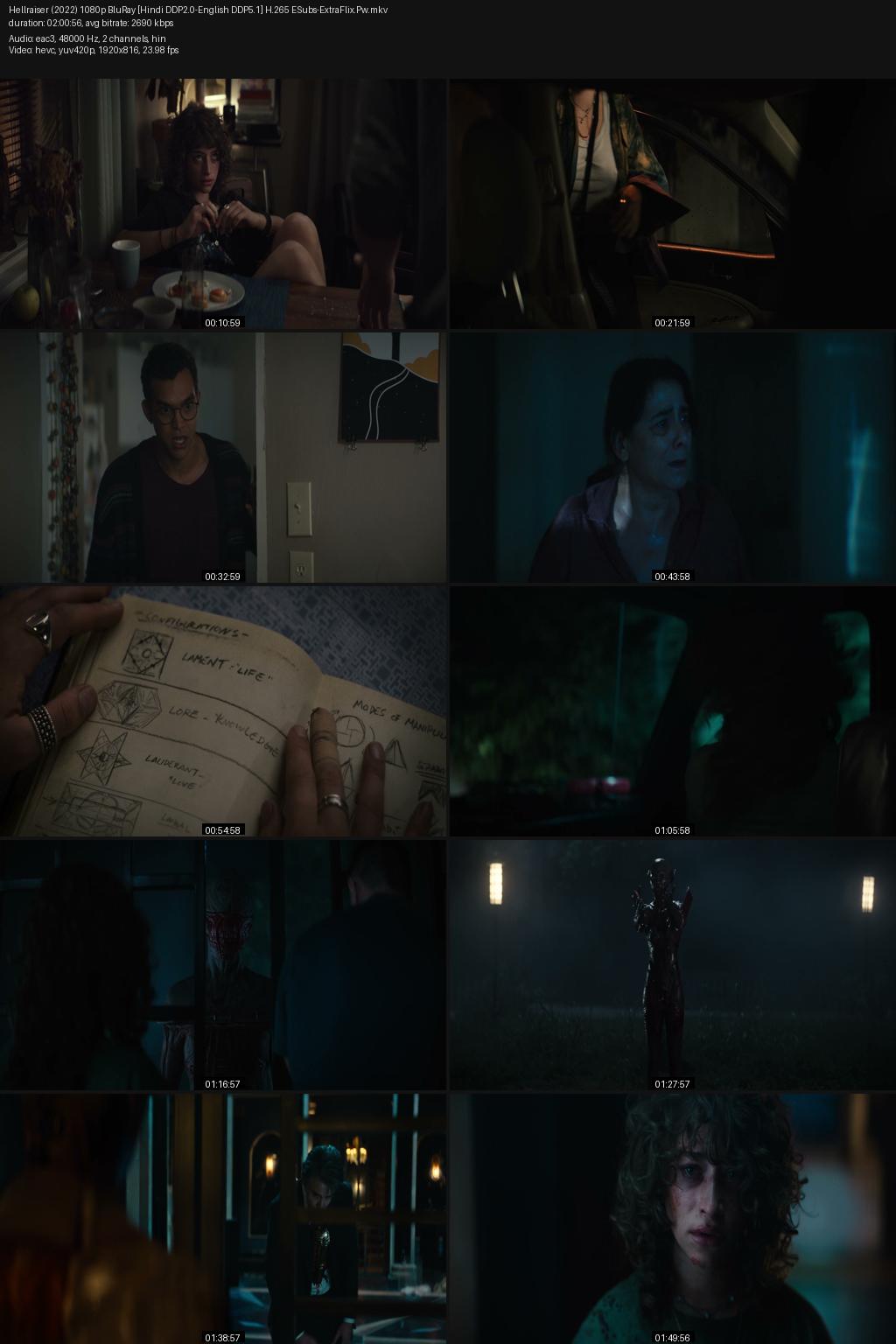 Hellraiser (2022) [Hindi-English] 1080p 720p 480p BluRay ESubs Screenshots