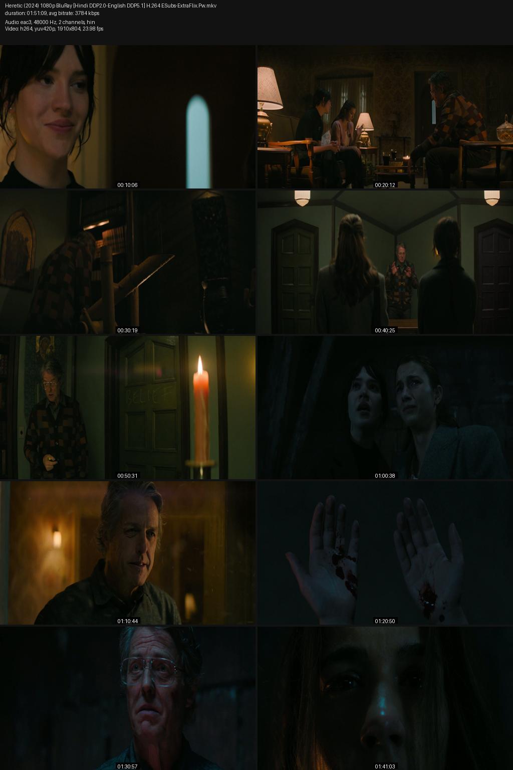 Heretic (2024) [Hindi-English] 1080p 720p 480p BluRay ESubs Screenshots