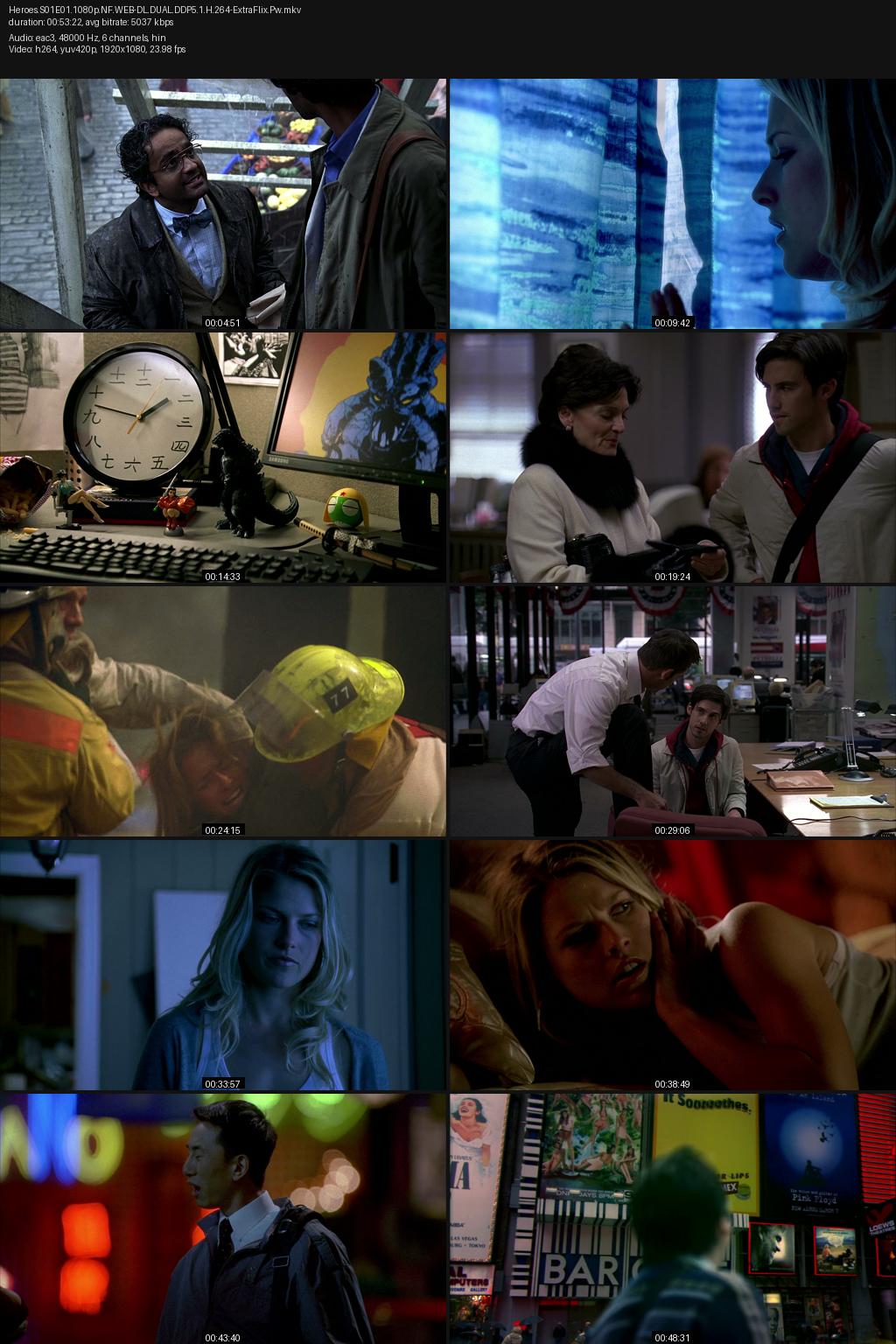 Heroes Season 3 (2008) [Hindi-English] 1080p 720p 480p Netflix WEB-DL ESubs Screenshots
