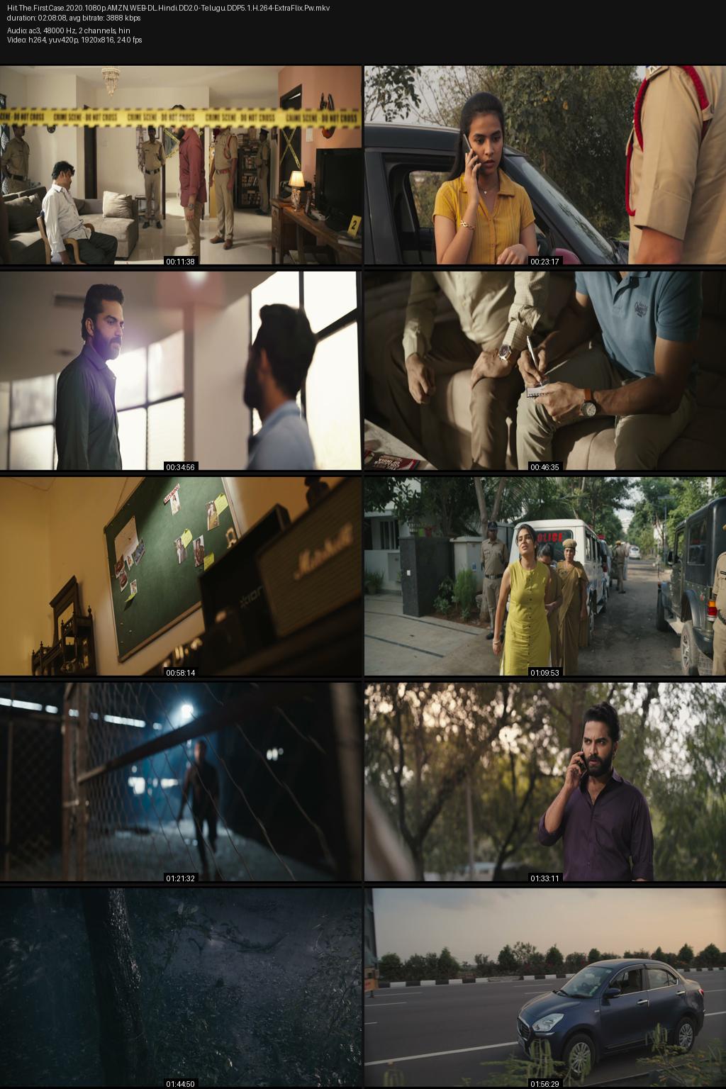 HIT: The First Case (2020) [Hindi-Telugu] UNCUT 1080p 720p 480p Amazon WEB-DL ESub Screenshots